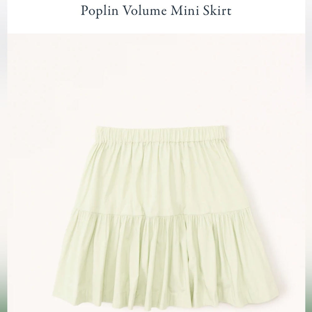 NWT Abercrombie Poplin Volume Skirt